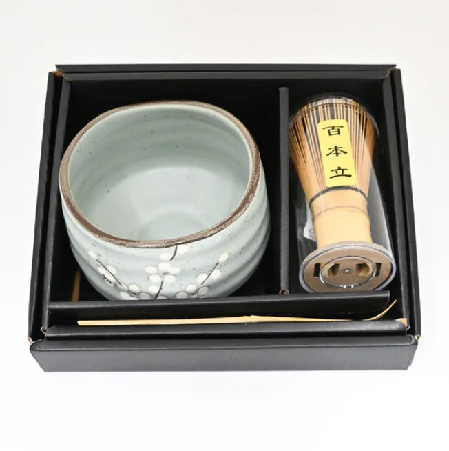 Matcha Bowl Set — 21oz with Whisk & Tea Spoon, Sakura Design