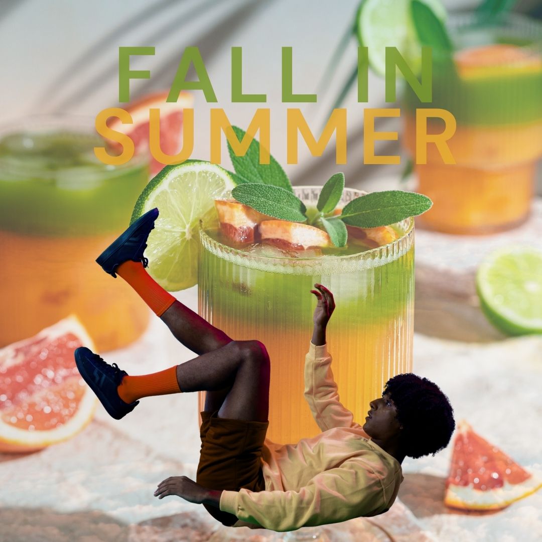 Fall in summer — the grapefruit matcha cooler
