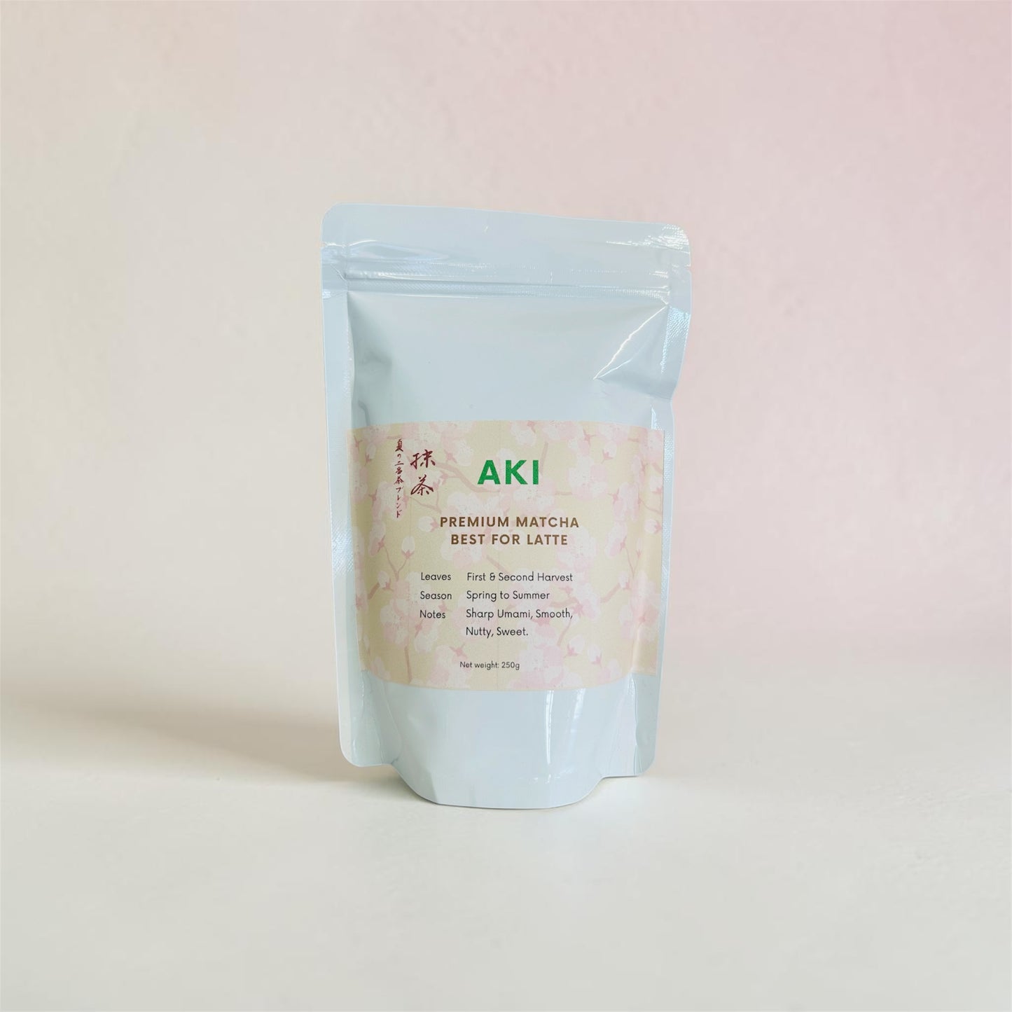 AKI Premium Matcha for Lattes — First & Second Harvest, 250 g