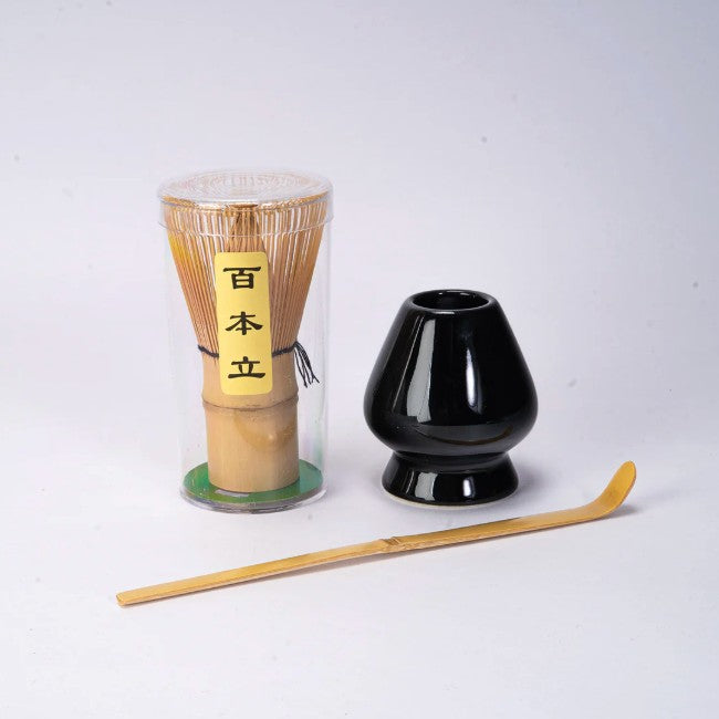 Daily Matcha Set - Whisk White Stand, Chasen & Scoop Set