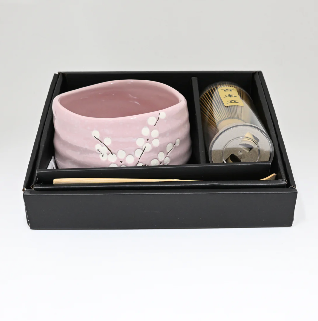 Matcha Bowl Set — 21oz with Whisk & Tea Spoon, Sakura Design