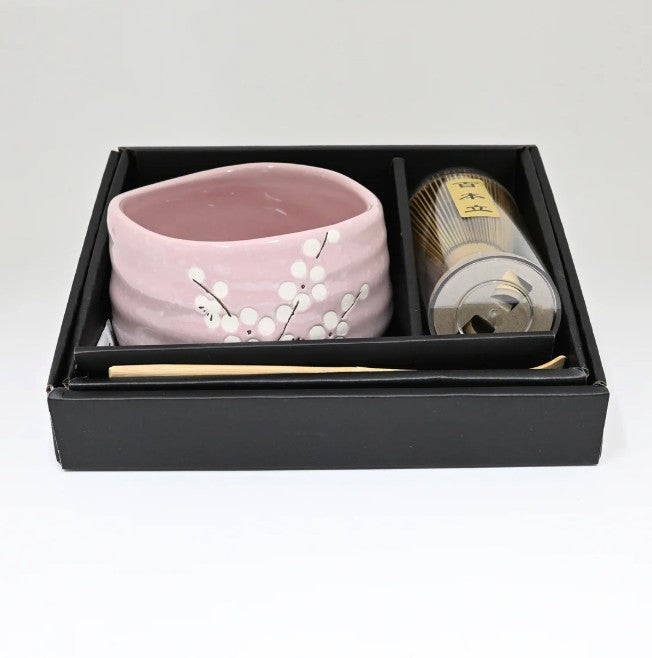 Matcha Bowl Set — 21oz with Whisk & Tea Spoon, Sakura Design